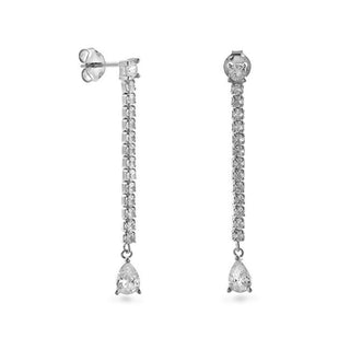 Again jewelry Orecchini pendenti argento cubic zirconia AJNS0024 — Orecchini