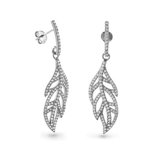 Again jewelry Orecchini pendenti argento cubic zirconia AJNS0055 — Orecchini