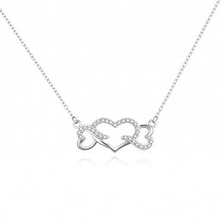Agato Нежное серебряное колье с сердечками AGS1569/47