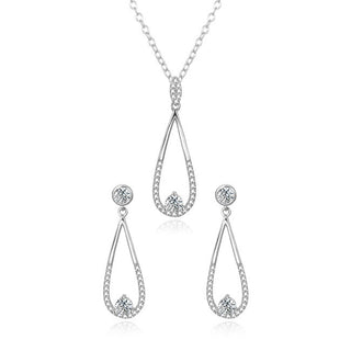 Agato AGSET366R Серебряный комплект украшений (ожерелье, кулон, серьги)