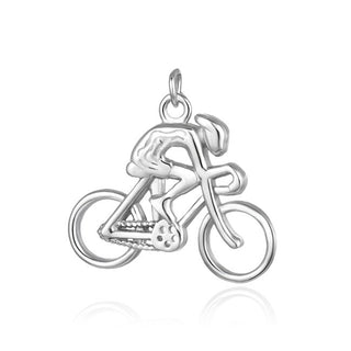 Agato Ciclista pendente argento AGH733M — Ciondolo