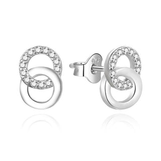 Agato Красивые серебряные серьги с цирконием AGUP3480