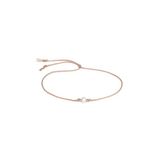 Agato Affascinante Bracciale a cordoncino con perla di fiume HE47R3RG-LP — Bracciale