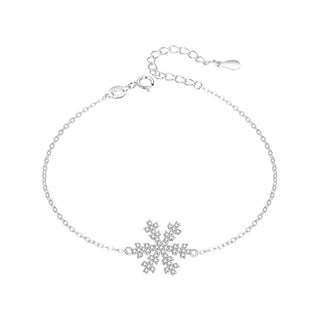 Agato Bracciale argento scintillante fiocco di neve AGT-B002W — Bracciale