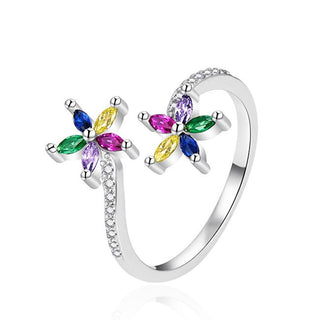 Agato Anello Flowers aperto AGT-R28C 57 mm — Anello