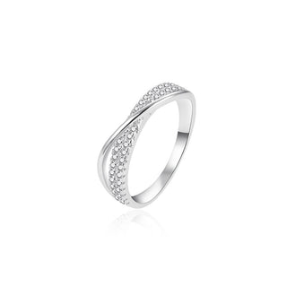 Agato Anello argento zirconi AGT-R19W Circuito 54 mm — Anello