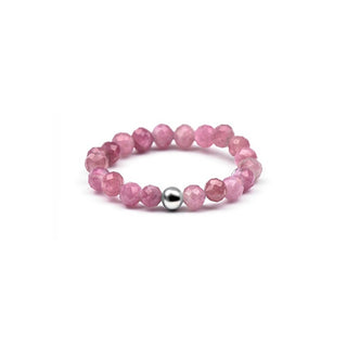 Agato Mineral Ring with Pink Tourmaline POL-R19 - Circuit: 52 mm