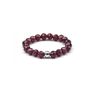 Agato Anello minerale granato POL-R11 Circuito 60 mm — Anello