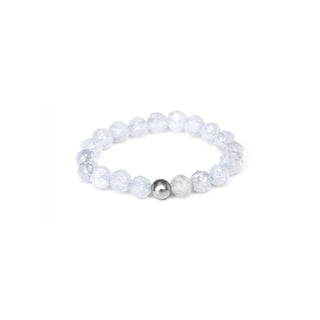 Agato Anello minerale calcedonio POL-R17 Circuito 56 mm — Anello