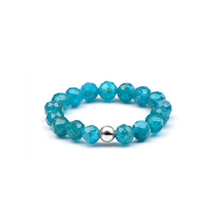 Agato Anello minerale apatite POL-R05 Circuito 53 mm — Anello