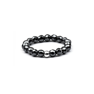 Agato Anello minerale ematite POL-R13 Circuito 60 mm — Anello