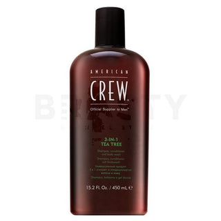 American crew Šampon s Tea Tree 3v1 (šampon, kondicionér a sprchový gel) - Objem: 450 ml