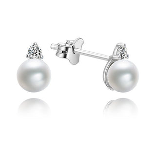 Beneto Серебряные серьги с настоящим жемчугом AGUP1195