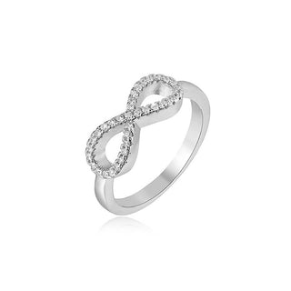 Beneto Infinity Silver Ring AGG208 - Kredsløb: 50 mm