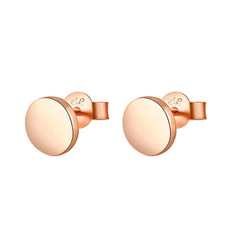 Beneto Boucles d'oreilles en argent plaqué or rose AGUP1956