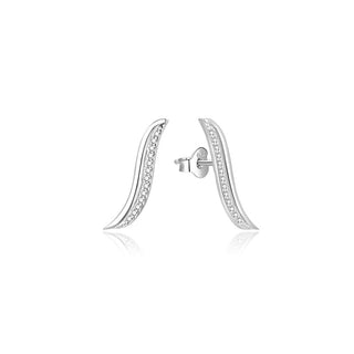 Beneto Элегантные продольные серьги из серебра AGUP1790L