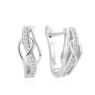 Beneto Orecchini argento con zirconi AGUC1277L — Orecchini