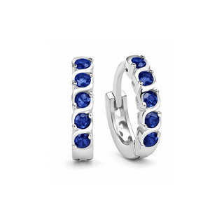 Beneto Boucles d'oreilles rondes en argent AGUC1207