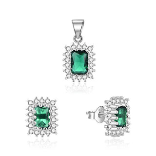 Beneto Set elegant cu zirconiu TAGSET198 (pandavant, cercei)