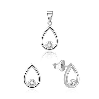 Beneto AGSET252L Set delicat din zirconiu (pantant, cercei)