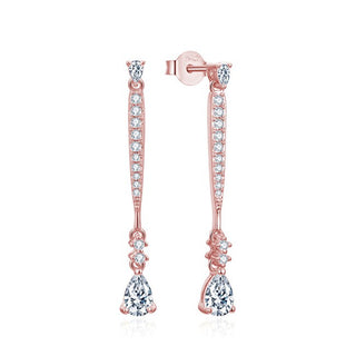 Beneto Eksklusive AGUP3300W-ROSE Beach Zirconia Bronze dråbeøreringe