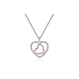 Beneto Bellissima Ασημένιο κολιέ Heart AGS1535/47