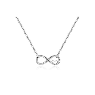 Beneto 迷人的银色Infinity AGS1536/47项链 