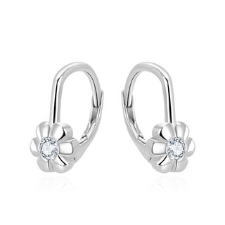 Beneto Jolies boucles d'oreilles pour filles en zircone transparente AGUC3335-2