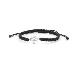 Beneto exclusive Μαύρο βραχιόλι Kabbalah με κλωστή Tree of Life AGB535