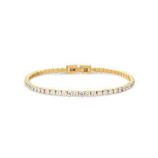 Bering Pulsera Arctic Symphony deslumbrante bañada en oro con circonitas 646-27-190