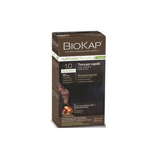 Biokap BIOKAP DELICATE RAPID hiusväri - 1,0 Natural Black 135 ml