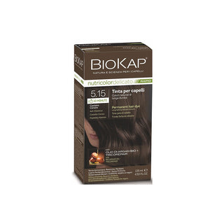 Biokap BIOKAP DELICATE RAPID barva na vlasy - 5,15 Ash kaštan 135 ml