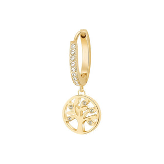 Brosway Brincos individuais banhados a ouro Tree of Life Chakra BHKE005 