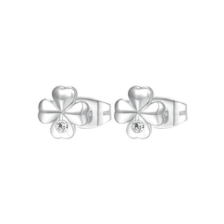 Brosway Brincos em aço delicado Four Leaf Chakra BHKE042 