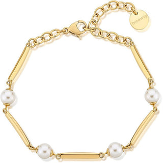 Brosway Bracelet de perles plaqué or BFF165