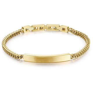 Brosway Elegant herrearmbånd i gullbelegg Ink BIK12