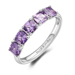 Brosway Bague Fancy Magic Violet Argent Fin FMP24 - Circuit : 52 mm