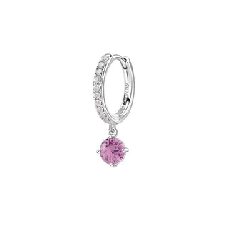 Brosway Cercel unic Fancy Vibrant Pink Circle FVP83
