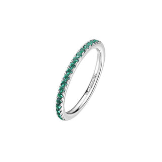 Brosway Bague en argent scintillant vert Fancy Life FLG65 - Circonférence : 54 mm