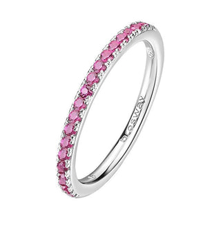 Brosway Bague en argent et rubis scintillant Fancy Passion FPR69 - Circonférence : 52 mm