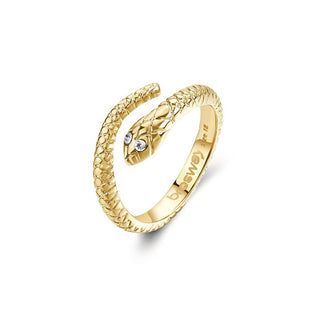 Brosway Bague originale plaquée or Snake Chakra BHKR006 - Circuit : 54 mm