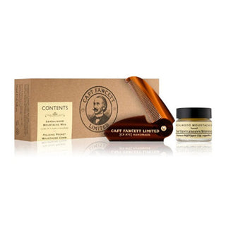 Captain fawcett Sandalwood Folding Wax and Moustache Gift Set