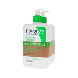 Cerave 顔と体用の保湿クレンジングジェル 473ml 2個セット