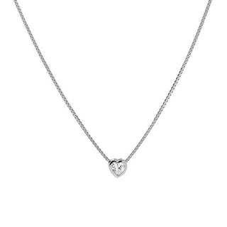 Again jewelry Ασημένιο κολιέ καρδιά AJNA0002