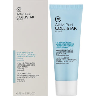 Collistar 진정 및 수분 공급 페이스 마스크 (히알루론산 + 마데카소사이드) 75ml