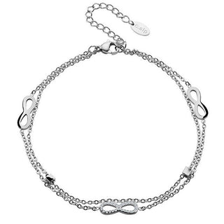 Crystalp Infinity 22148.E Acciaio — Doppio Bracciale