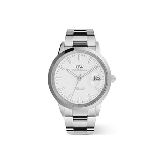 Daniel Wellington Iconic Automatico 40 Link S Bianco — Orologio