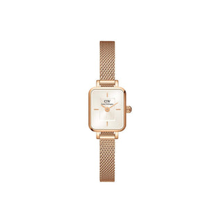 Daniel Wellington Micro Quadro Mini Melrose Champagne — Orologio