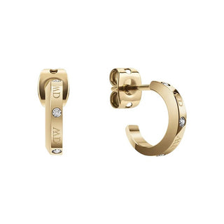 Daniel Wellington Anello Classic Lumine DW00400350 Placcato Oro Cristalli — Anello