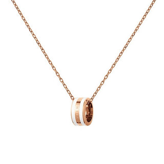 Daniel Wellington Collana Emalie DW00400153 Bronzo Pendente Circolare — Collana